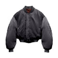 Cropped Bomber Charcoal Front