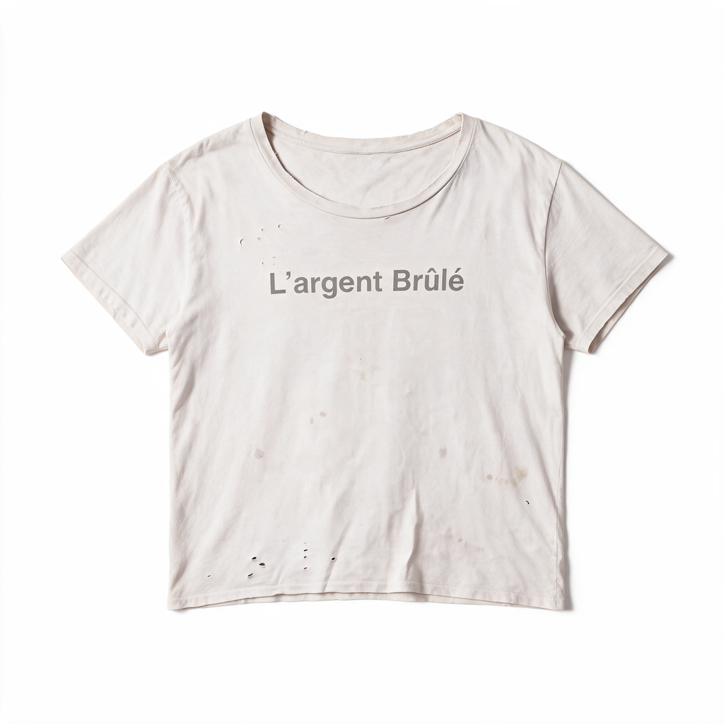 Distressed Logo Tee flat lay
